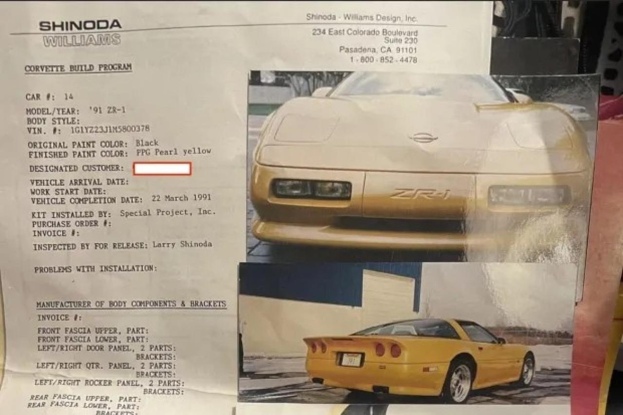 1991 Chevrolet Corvette ZR-1 Shinoda/Rick Mears Special Edition