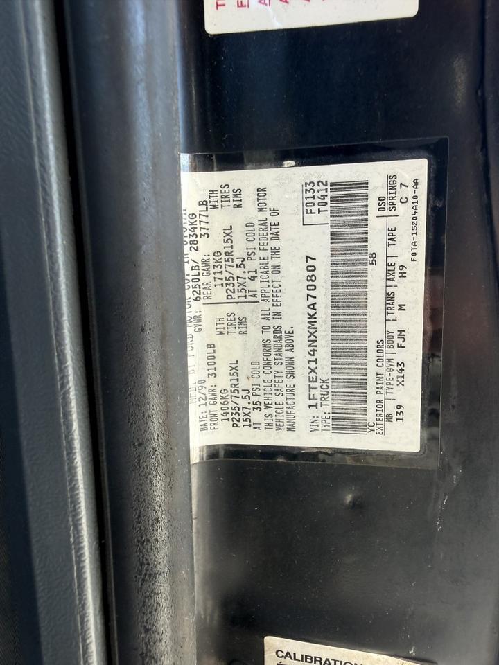 1991 Ford F-150 5.0L V8 4x4 Collinsville OK