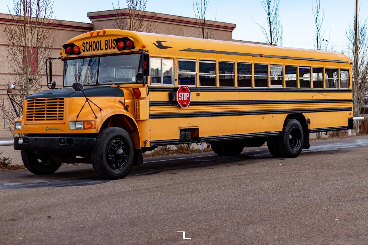 1992 International 3800 Bluebird Series 66 Passenger Bus Diesel Manual Red Deer AB