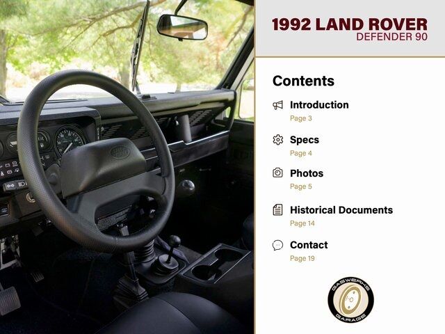 1992 Land Rover Defender 90 Brooklyn Coach Works