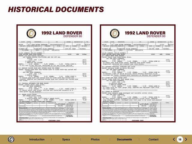 1992 Land Rover Defender 90 Brooklyn Coach Works Paramus NJ