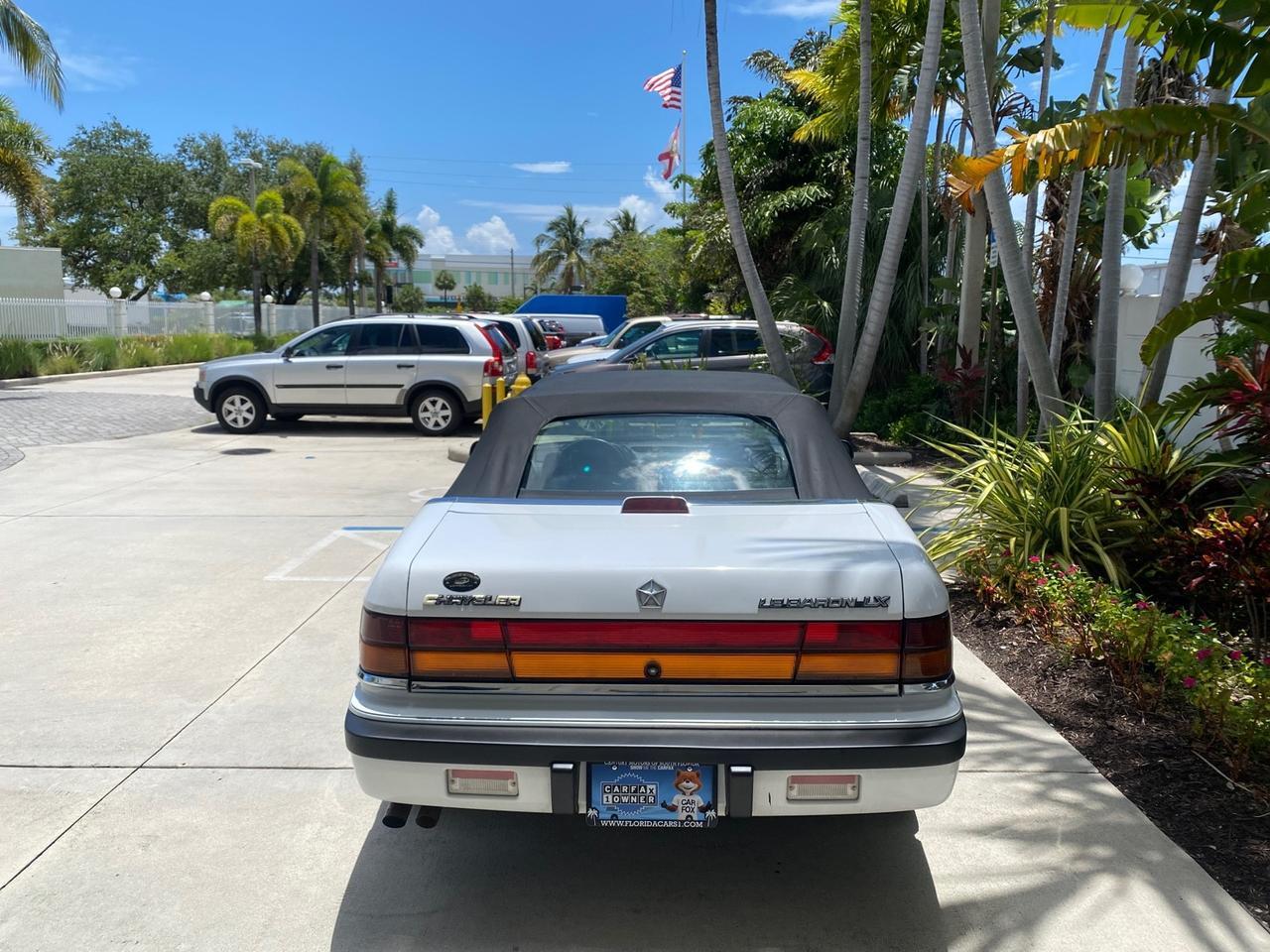 1993 Chrysler Lebaron CONV LX LOW MILES 26,305 Pompano Beach FL