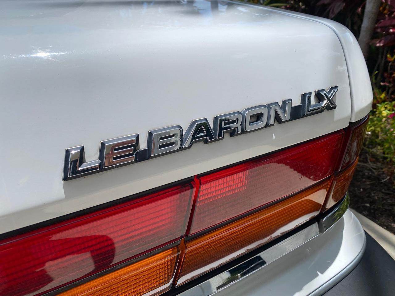 1993 Chrysler Lebaron CONV LX LOW MILES 26,305 Pompano Beach FL