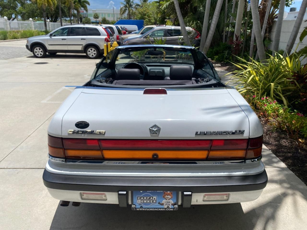 1993 Chrysler Lebaron CONV LX LOW MILES 26,305 Pompano Beach FL