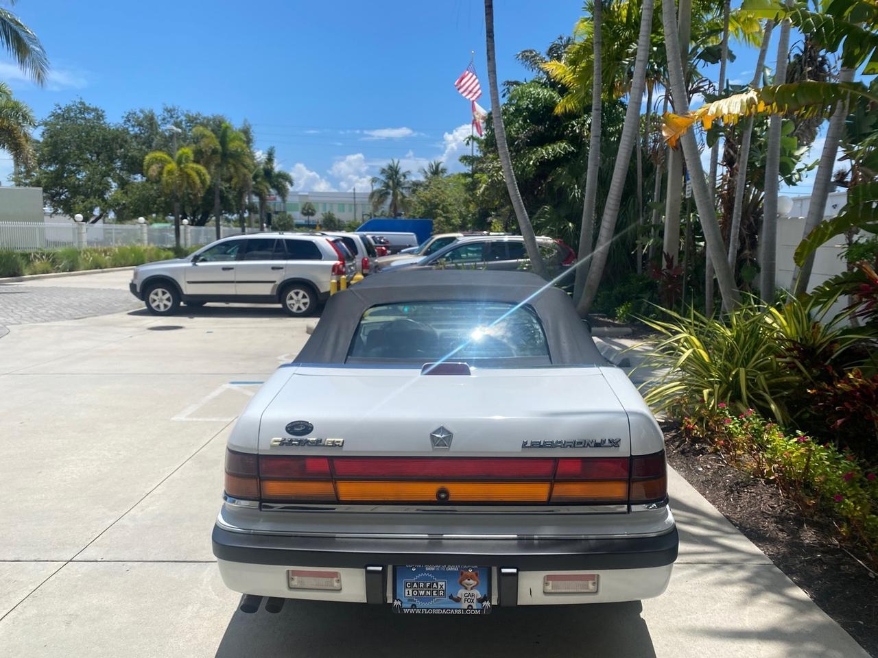 1993 Chrysler Lebaron CONV LX LOW MILES 26,305 Pompano Beach FL