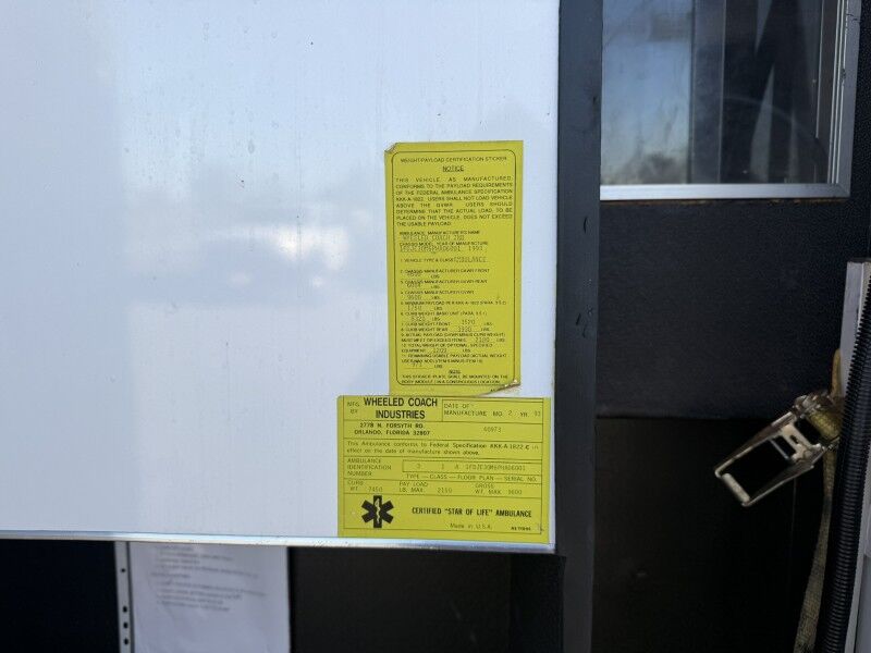 1993 Ford E-350 7.3L Diesel Ambulance Collinsville OK