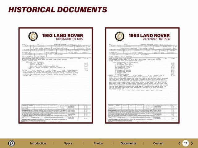 1993 Land Rover Defender 110 TATC Paramus NJ