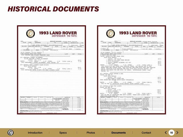 1993 Land Rover Defender 110 TATC Paramus NJ