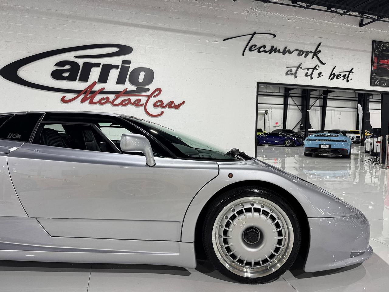 1994 Bugatti EB110 GT 1/85 FOR THE WORLD! Grigio Chiaro Metallizzato paint, Blu Scuro/Beluga Black leather interior Fort Lauderdale FL
