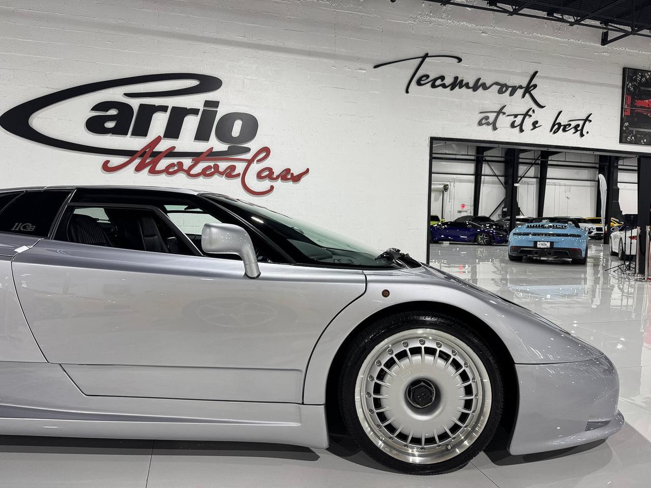 1994 Bugatti EB110 GT 1/85 FOR THE WORLD! Grigio Chiaro Metallizzato paint, Blu Scuro/Beluga Black leather interior Fort Lauderdale FL