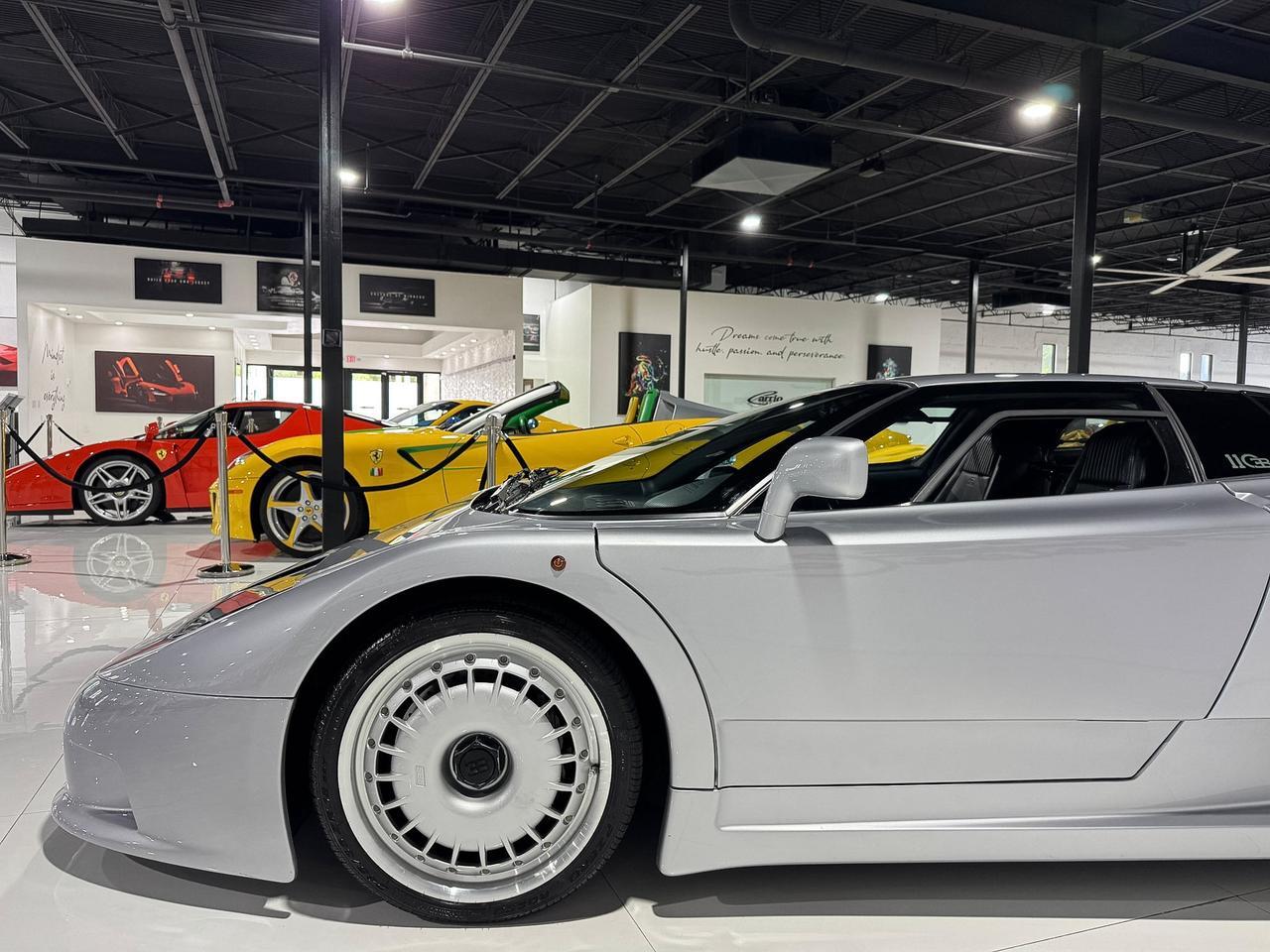 1994 Bugatti EB110 GT 1/85 FOR THE WORLD! Grigio Chiaro Metallizzato paint, Blu Scuro/Beluga Black leather interior Fort Lauderdale FL