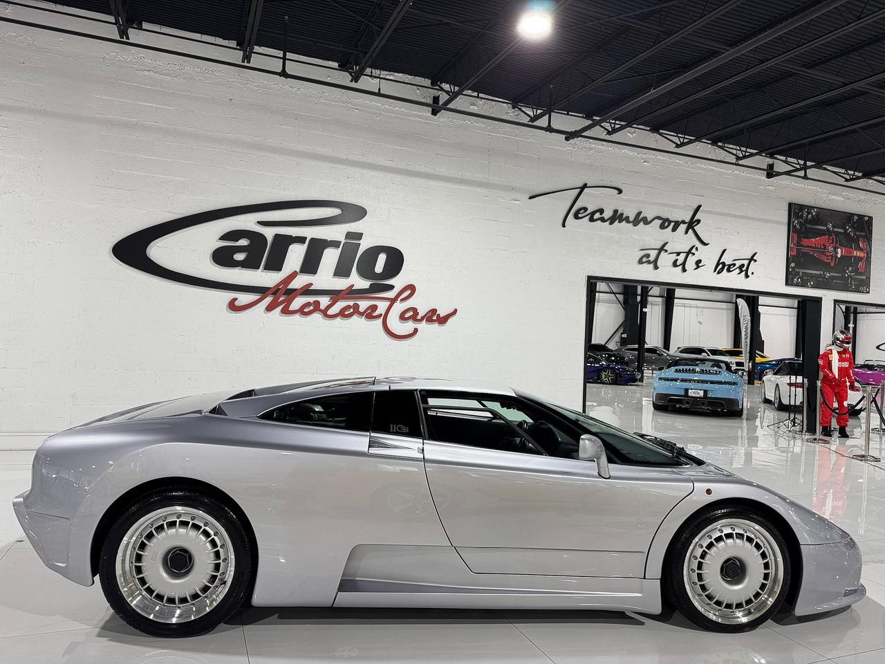 1994 Bugatti EB110 GT 1/85 FOR THE WORLD! Grigio Chiaro Metallizzato paint, Blu Scuro/Beluga Black leather interior Fort Lauderdale FL