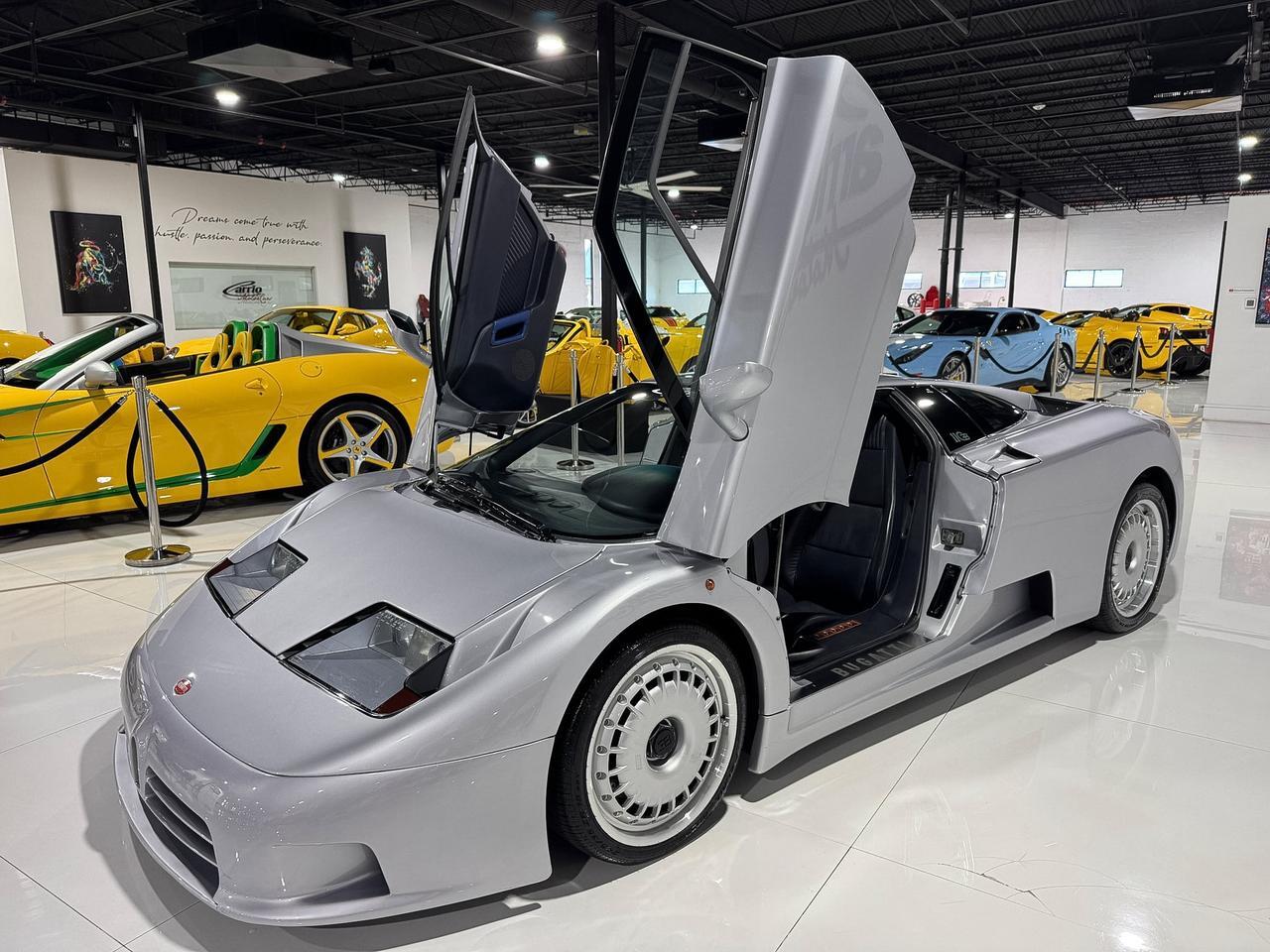 1994 Bugatti EB110 GT 1/85 FOR THE WORLD! Grigio Chiaro Metallizzato paint, Blu Scuro/Beluga Black leather interior Fort Lauderdale FL