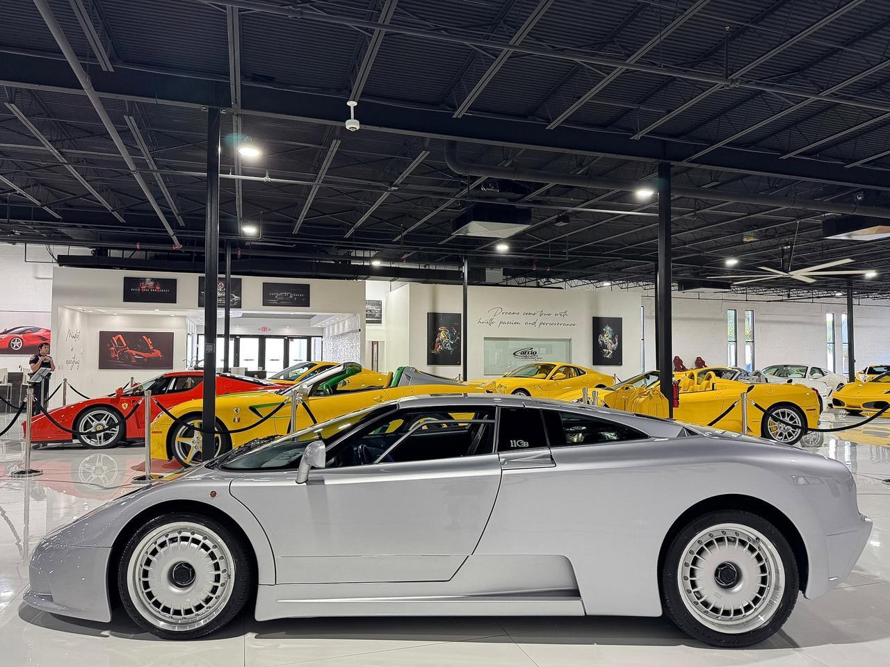 1994 Bugatti EB110 GT 1/85 FOR THE WORLD! Grigio Chiaro Metallizzato paint, Blu Scuro/Beluga Black leather interior Fort Lauderdale FL