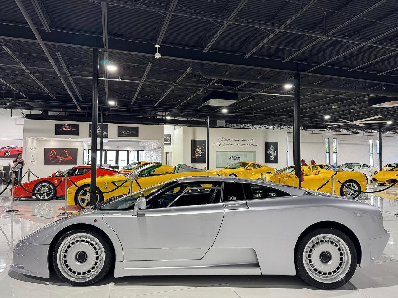 1994 Bugatti EB110 GT 1/85 FOR THE WORLD! Grigio Chiaro Metallizzato paint, Blu Scuro/Beluga Black leather interior Fort Lauderdale FL