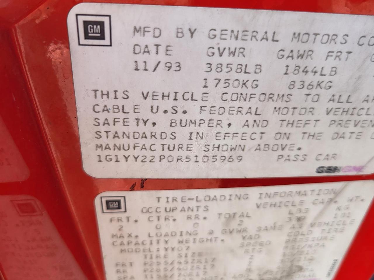 1994 Chevrolet Corvette 2dr Coupe Hatchback Beeville TX