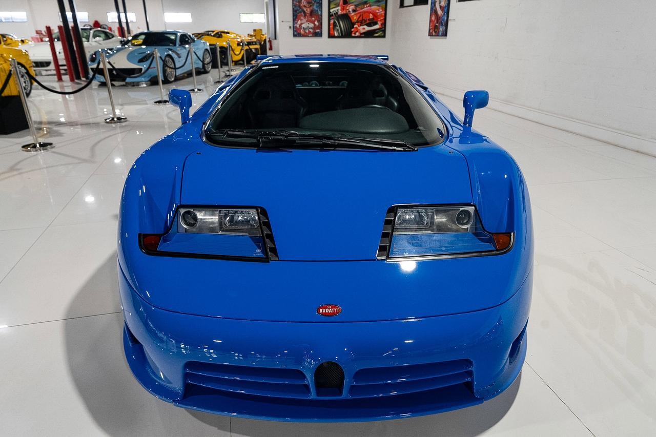 1995 Bugatti EB110 Super Sport French Racing Blue paint, Grigio Chiaro interior, signed by former Bugatti CEO Romano Artioli Fort Lauderdale FL