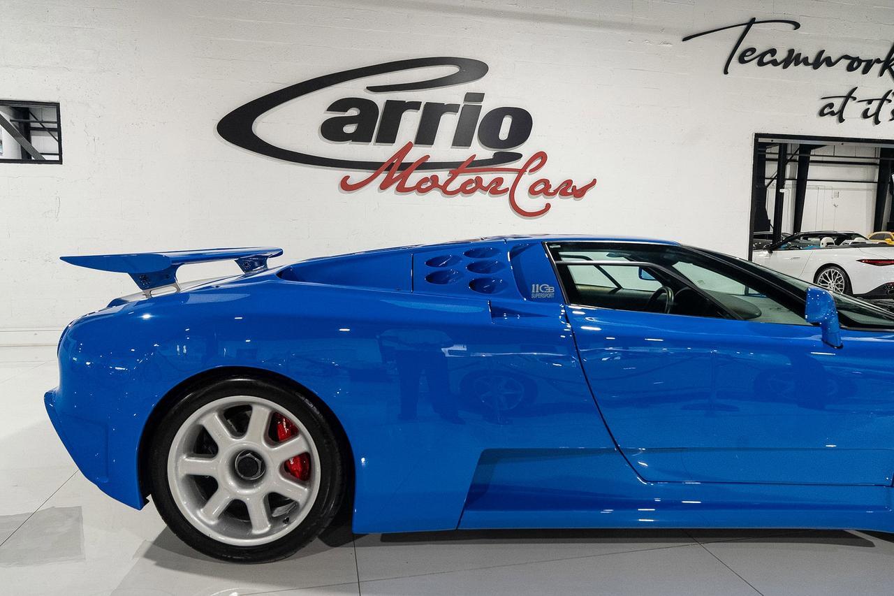 1995 Bugatti EB110 Super Sport French Racing Blue paint, Grigio Chiaro interior, signed by former Bugatti CEO Romano Artioli Fort Lauderdale FL
