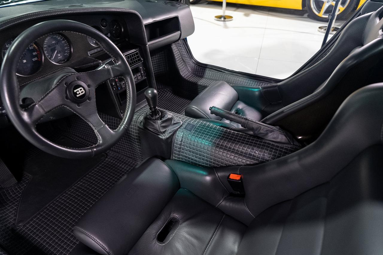 1995 Bugatti EB110 Super Sport French Racing Blue paint, Grigio Chiaro interior, signed by former Bugatti CEO Romano Artioli Fort Lauderdale FL