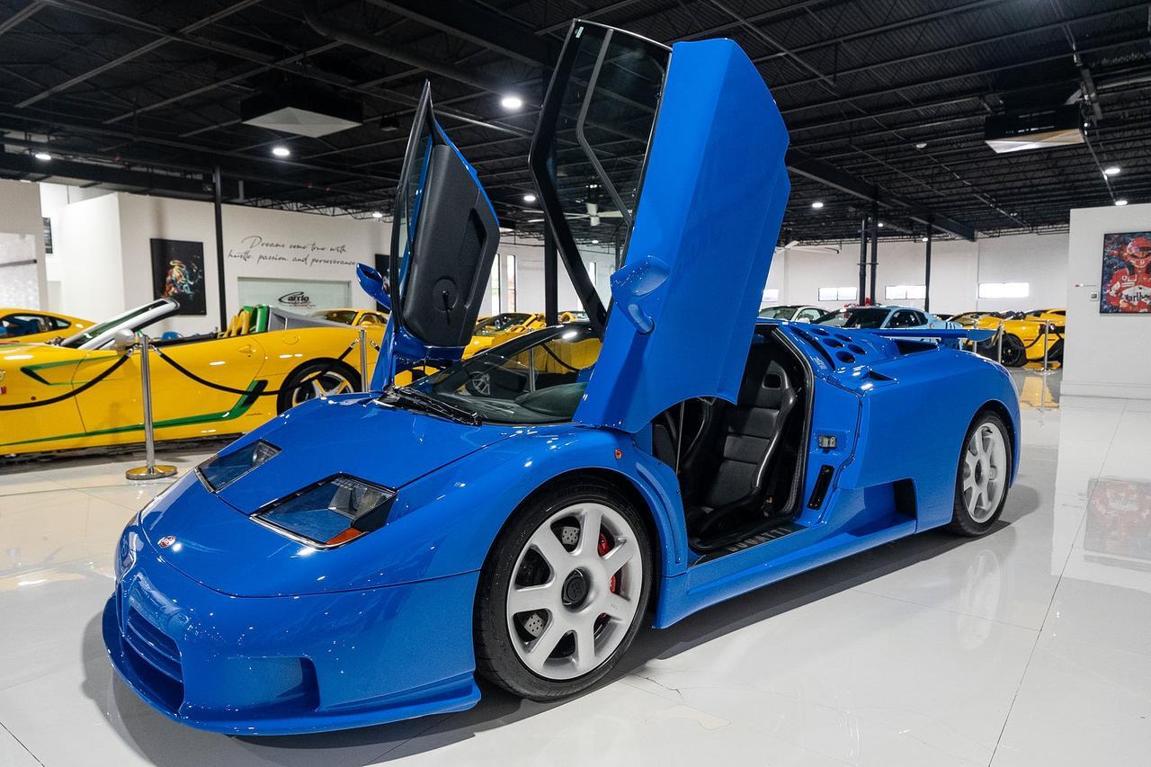 1995 Bugatti EB110 Super Sport French Racing Blue paint, Grigio Chiaro interior, signed by former Bugatti CEO Romano Artioli Fort Lauderdale FL