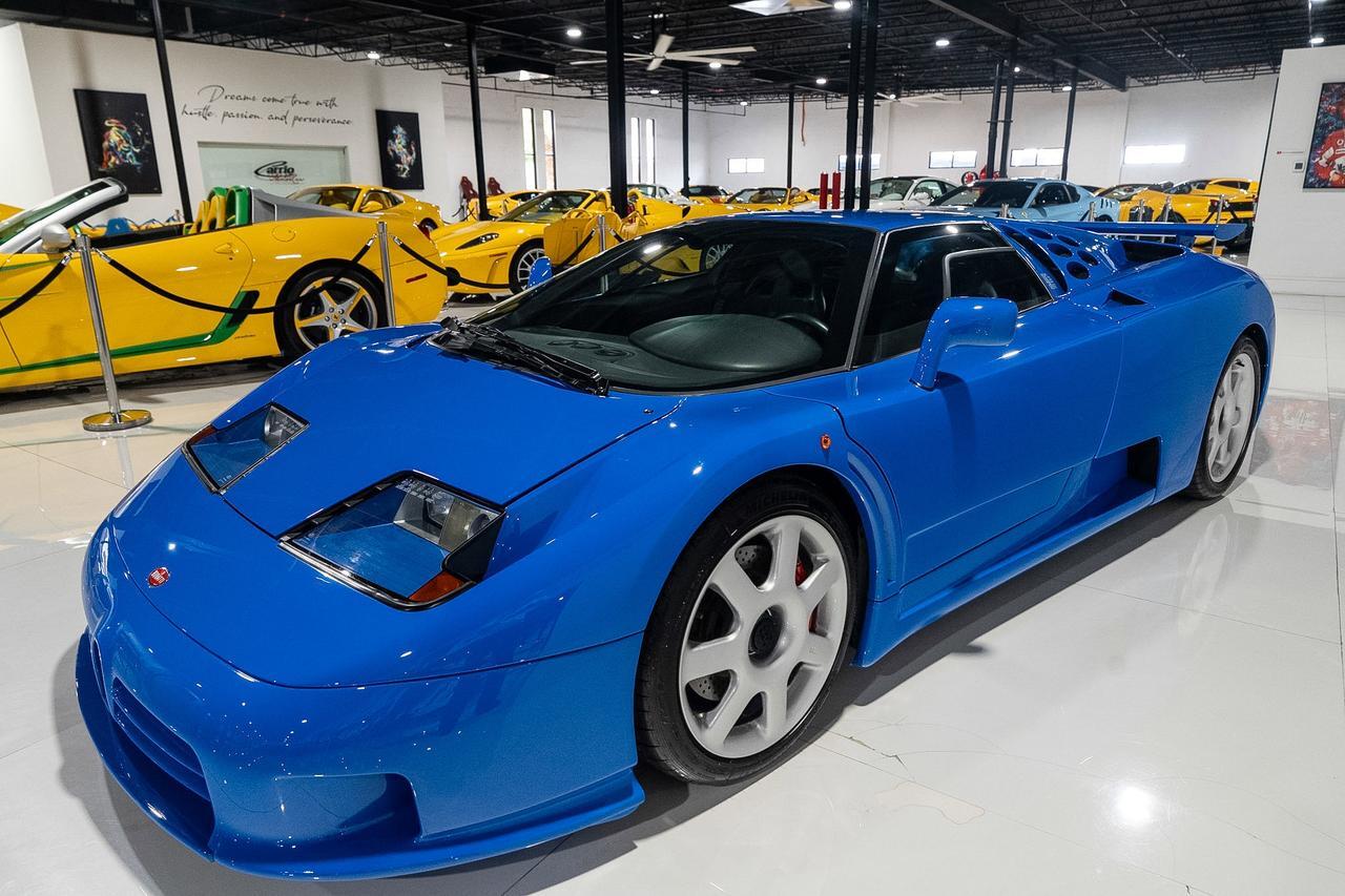 1995 Bugatti EB110 Super Sport French Racing Blue paint, Grigio Chiaro interior, signed by former Bugatti CEO Romano Artioli Fort Lauderdale FL