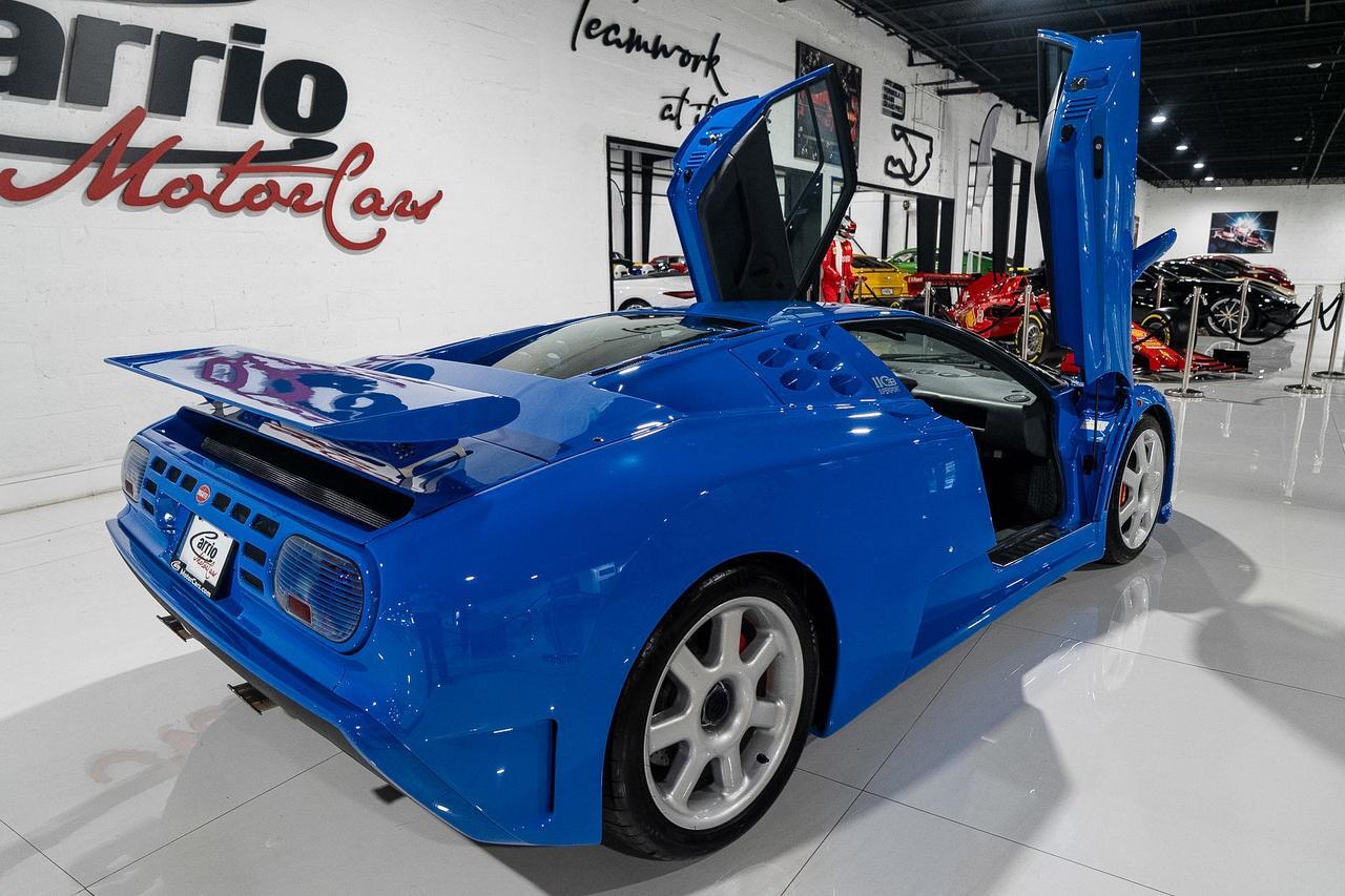 1995 Bugatti EB110 Super Sport French Racing Blue paint, Grigio Chiaro interior, signed by former Bugatti CEO Romano Artioli Fort Lauderdale FL