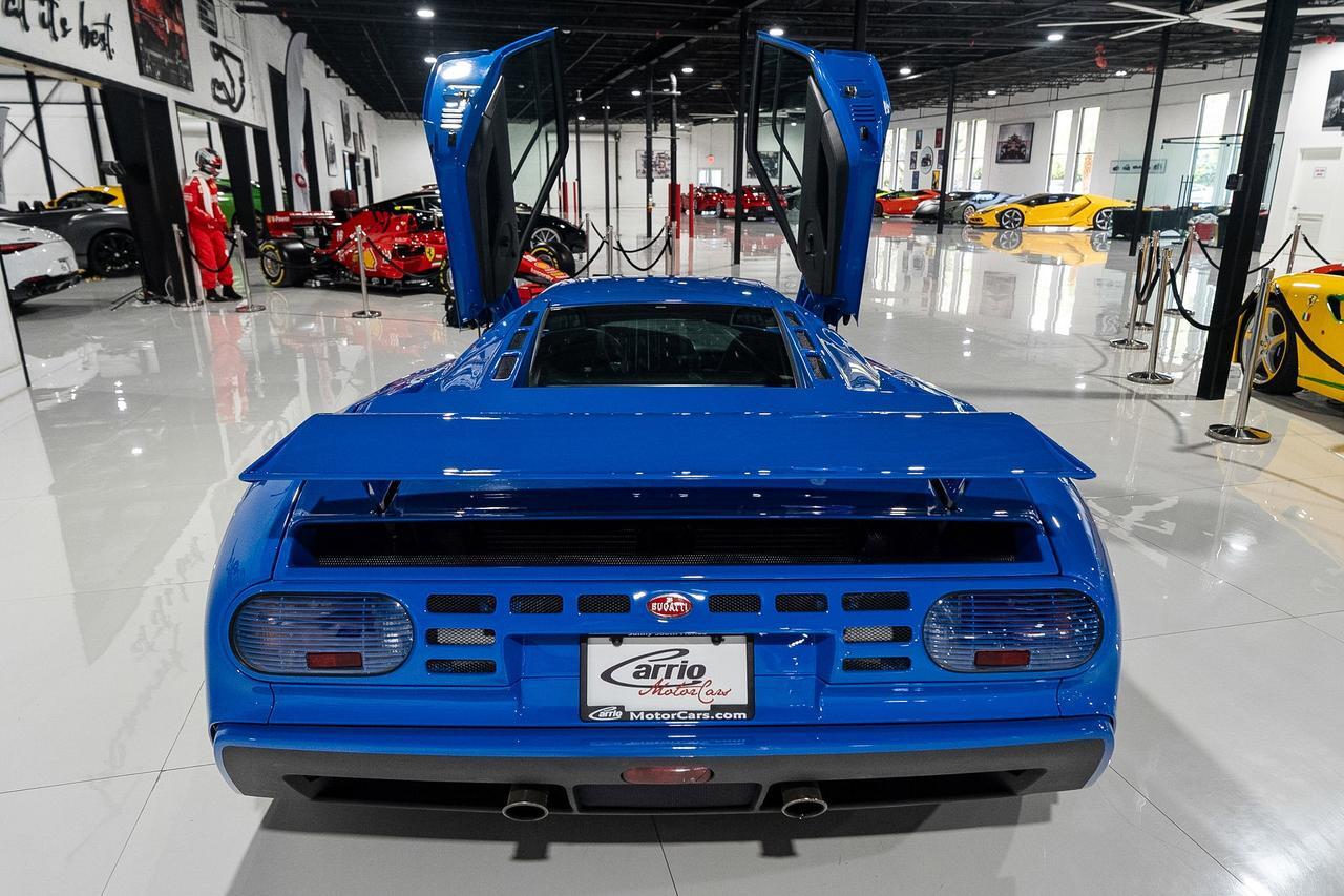 1995 Bugatti EB110 Super Sport French Racing Blue paint, Grigio Chiaro interior, signed by former Bugatti CEO Romano Artioli Fort Lauderdale FL