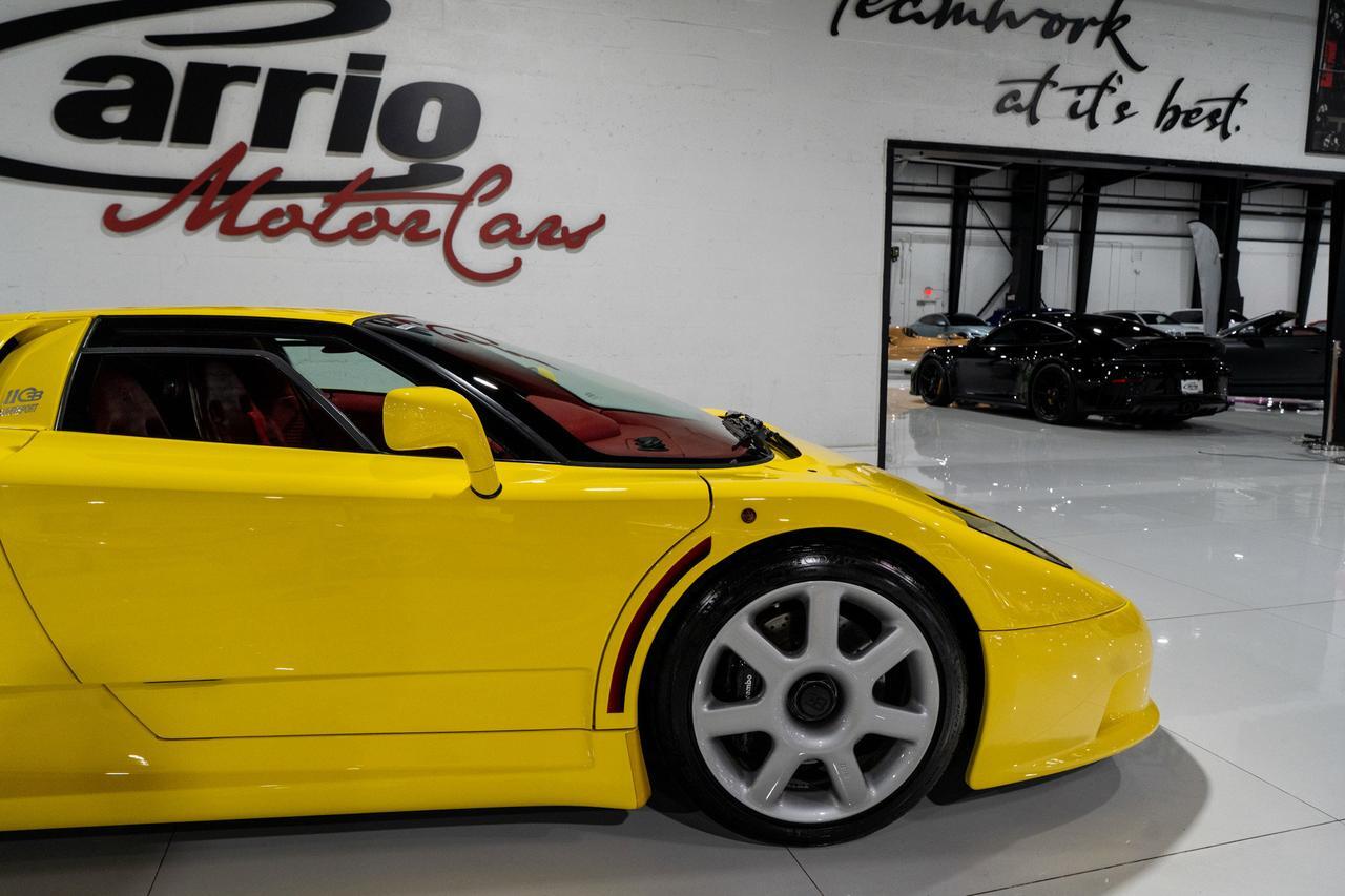 1995 Bugatti EB110 Super Sport Giallo Bugatti paint, Poltrona Frau red leather interior, Nakamichi hi-fi audio system AND MORE!! Fort Lauderdale FL