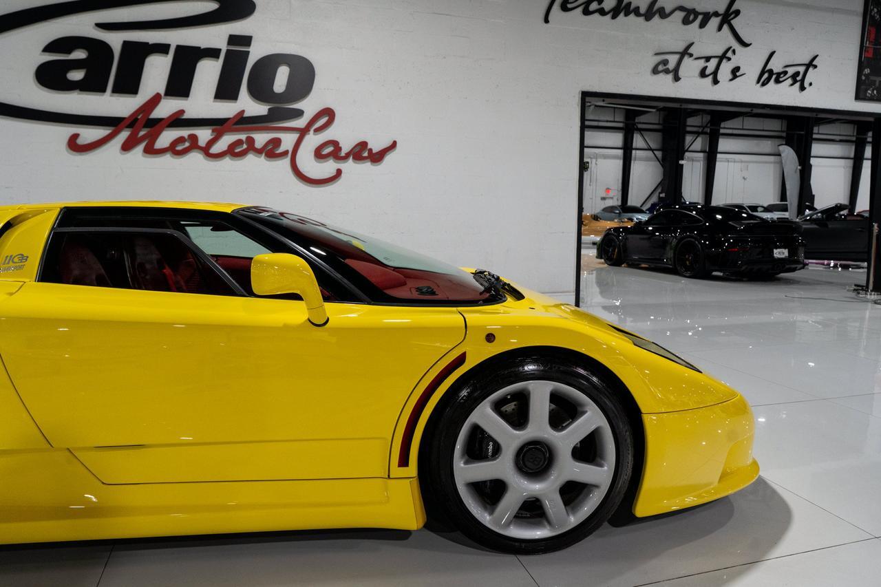 1995 Bugatti EB110 Super Sport Giallo Bugatti paint, Poltrona Frau red leather interior, Nakamichi hi-fi audio system AND MORE!! Fort Lauderdale FL