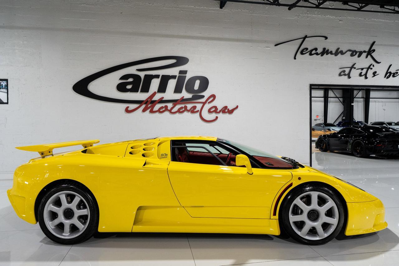 1995 Bugatti EB110 Super Sport Giallo Bugatti paint, Poltrona Frau red leather interior, Nakamichi hi-fi audio system AND MORE!! Fort Lauderdale FL