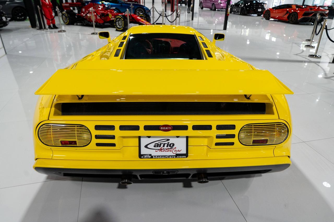 1995 Bugatti EB110 Super Sport Giallo Bugatti paint, Poltrona Frau red leather interior, Nakamichi hi-fi audio system AND MORE!! Fort Lauderdale FL