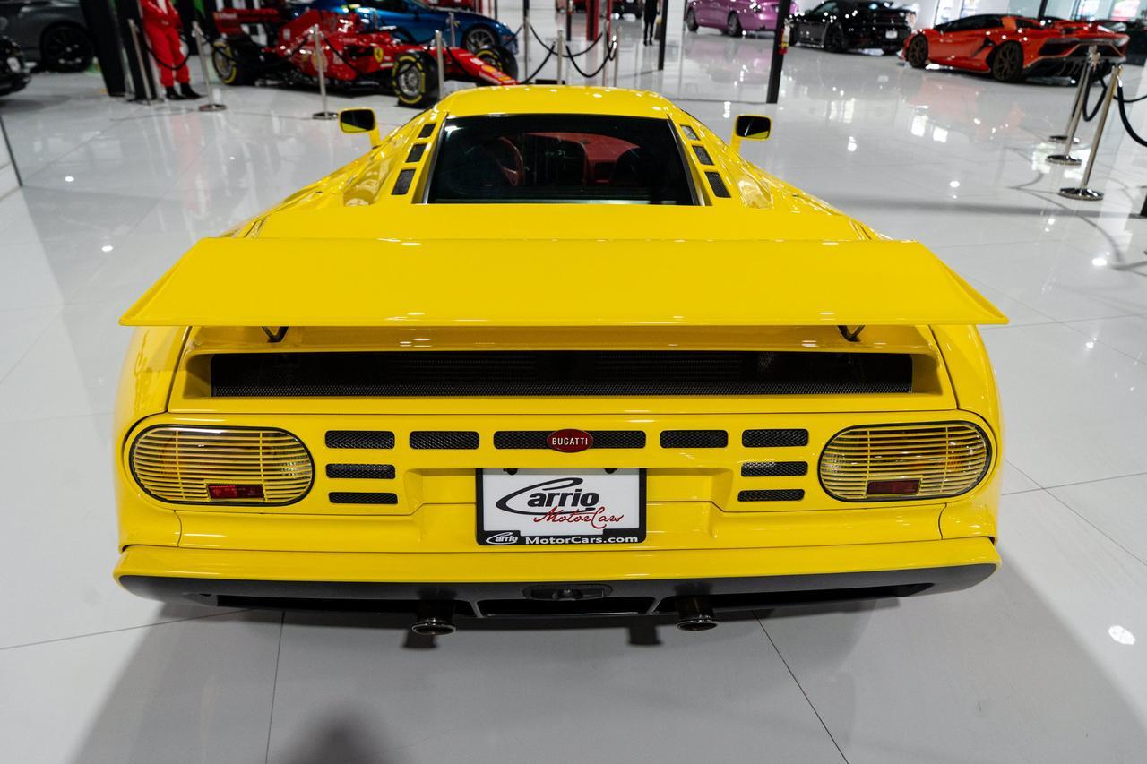 1995 Bugatti EB110 Super Sport Giallo Bugatti paint, Poltrona Frau red leather interior, Nakamichi hi-fi audio system AND MORE!! Fort Lauderdale FL