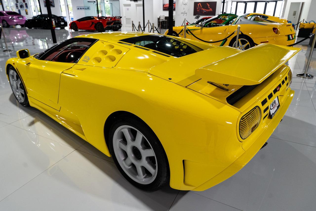1995 Bugatti EB110 Super Sport Giallo Bugatti paint, Poltrona Frau red leather interior, Nakamichi hi-fi audio system AND MORE!! Fort Lauderdale FL