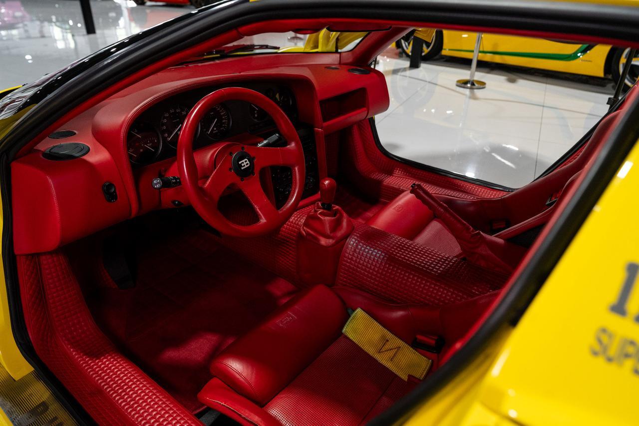 1995 Bugatti EB110 Super Sport Giallo Bugatti paint, Poltrona Frau red leather interior, Nakamichi hi-fi audio system AND MORE!! Fort Lauderdale FL