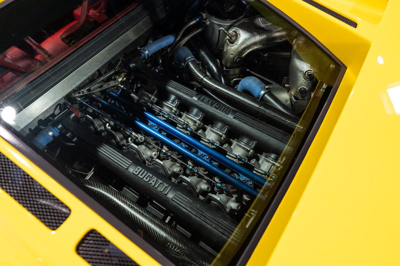 1995 Bugatti EB110 Super Sport Giallo Bugatti paint, Poltrona Frau red leather interior, Nakamichi hi-fi audio system AND MORE!! Fort Lauderdale FL