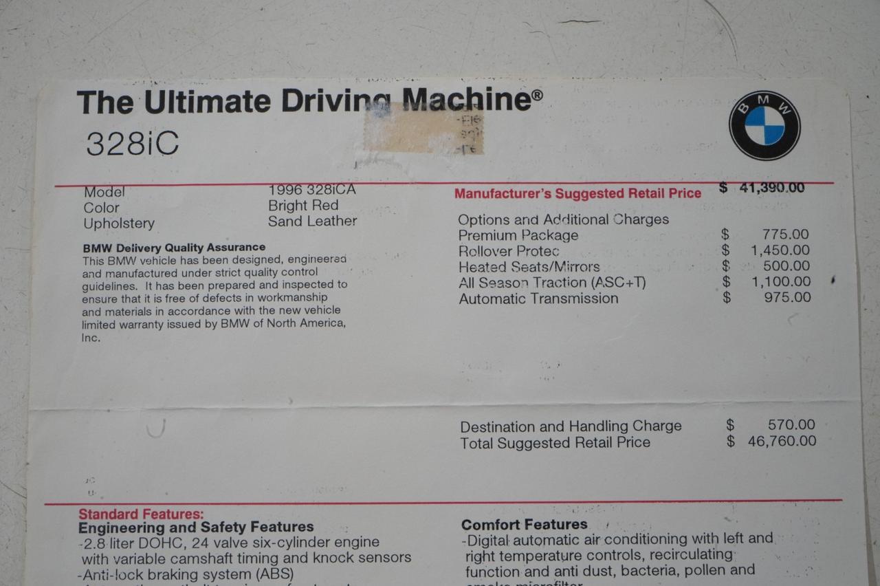 1996 BMW 3-Series 328IC w/ Hardtop Convertible West Chester PA