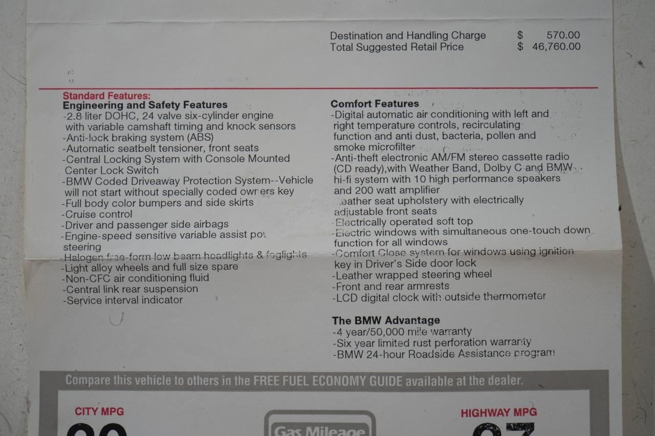 1996 BMW 3-Series 328IC w/ Hardtop Convertible West Chester PA