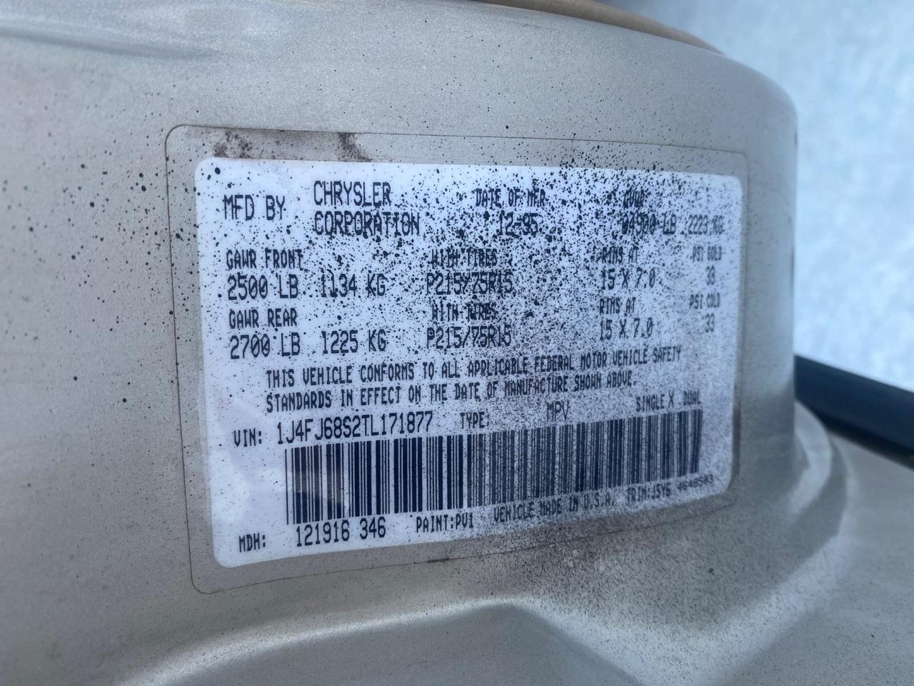 1996 Jeep Cherokee Sport FL LOW MILES 77,388 4WD 4.0 6 CYL Pompano Beach FL