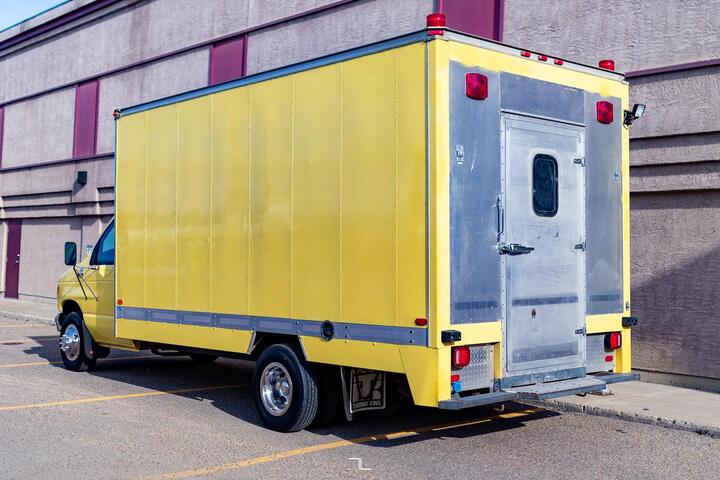 1997 Ford E-450 Cube Van Powerstroke Diesel Red Deer AB