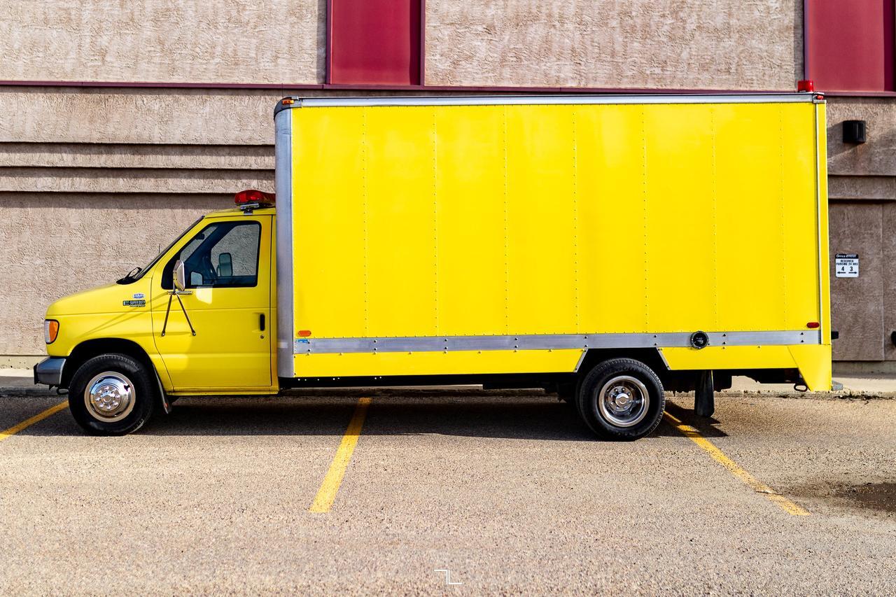 1997 Ford E-450 Cube Van Powerstroke Diesel Red Deer AB