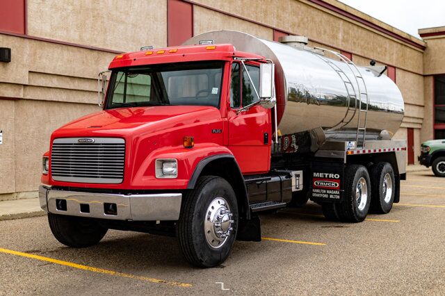 1997 Freightliner FL80 Water Tank Truck Diesel Red Deer AB