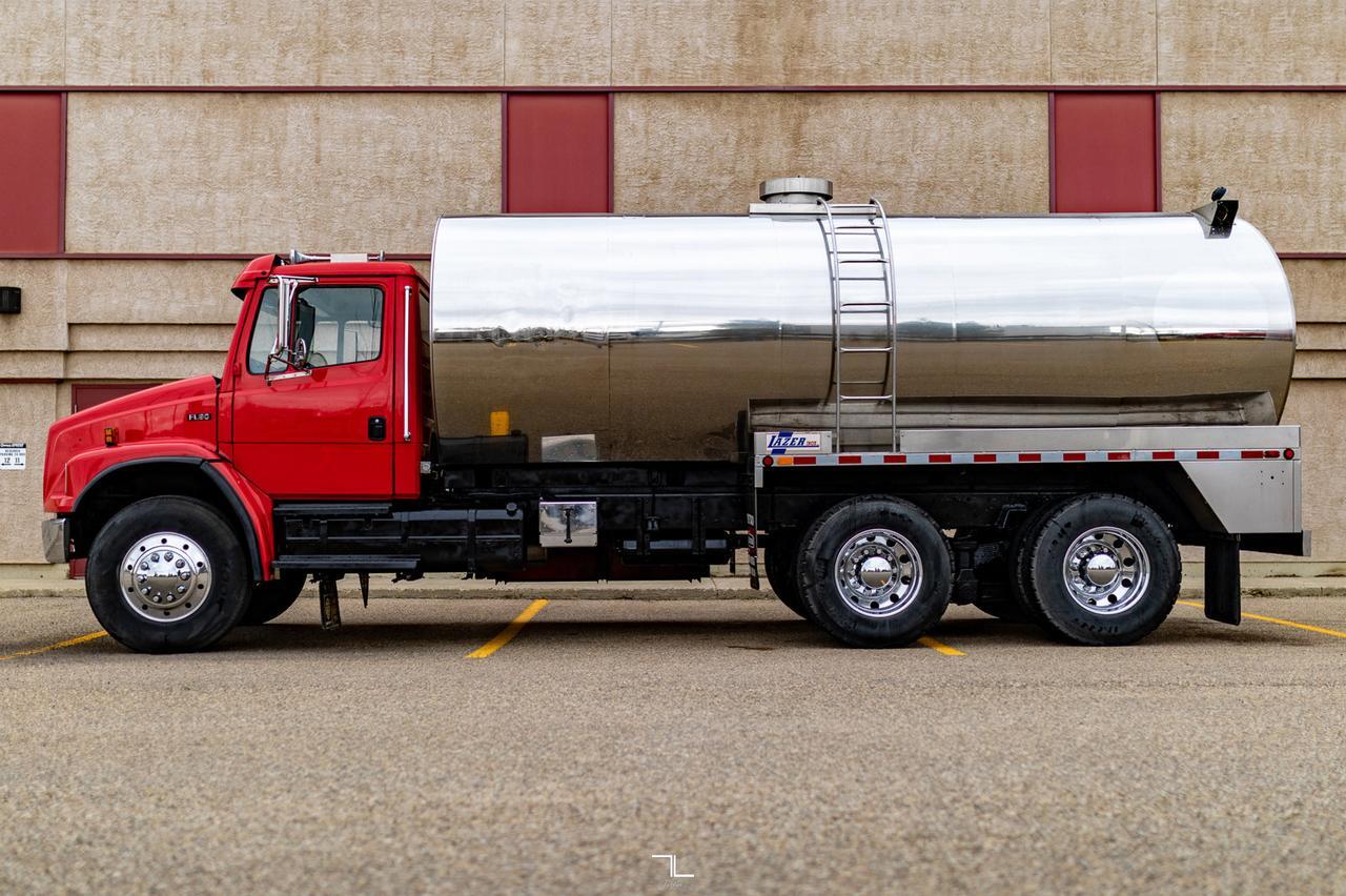 1997 Freightliner FL80 Water Tank Truck Diesel Red Deer AB