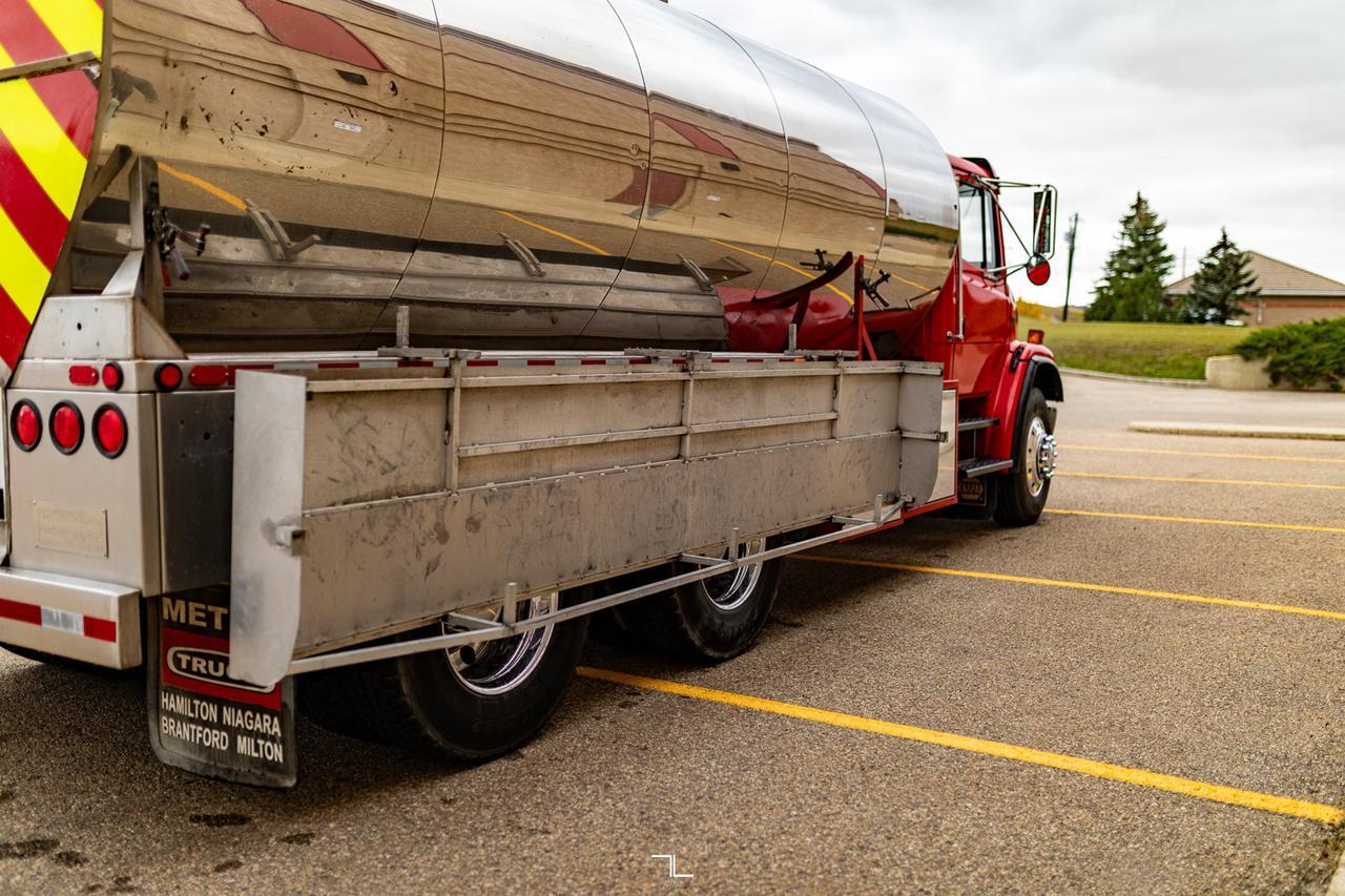 1997 Freightliner FL80 Water Tank Truck Diesel Red Deer AB