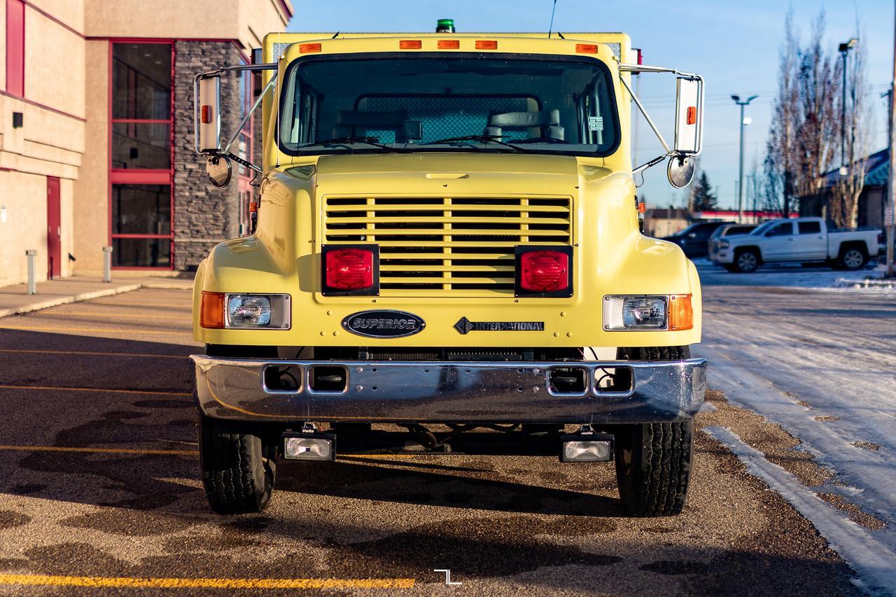 1997 International 4700 Crew Cab Fire Rescue Diesel Red Deer AB