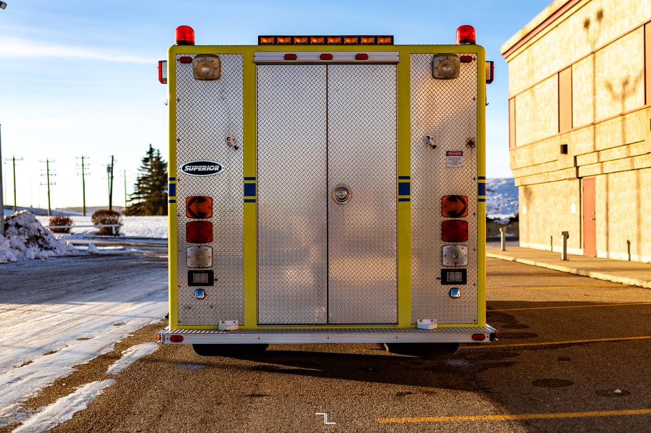 1997 International 4700 Crew Cab Fire Rescue Diesel Red Deer AB
