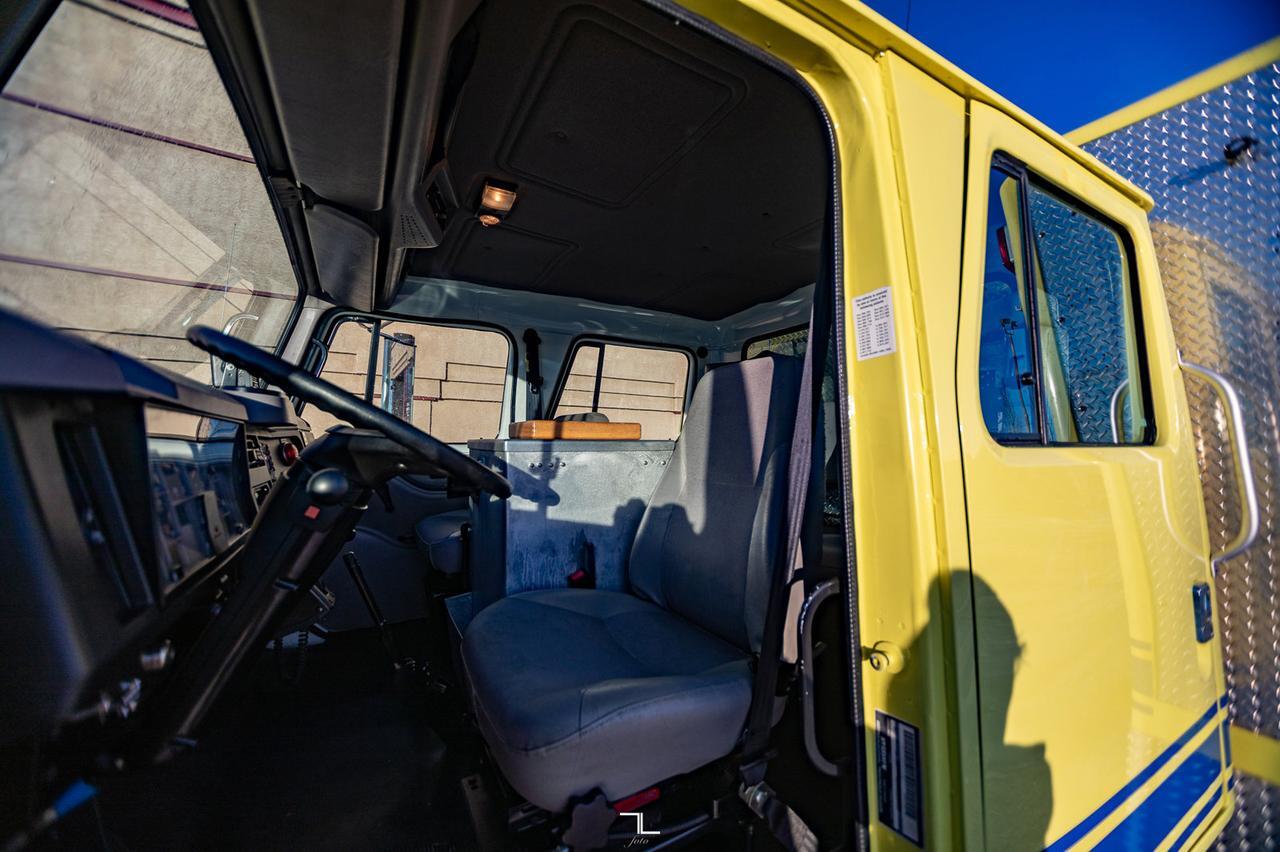 1997 International 4700 Crew Cab Fire Rescue Diesel Red Deer AB