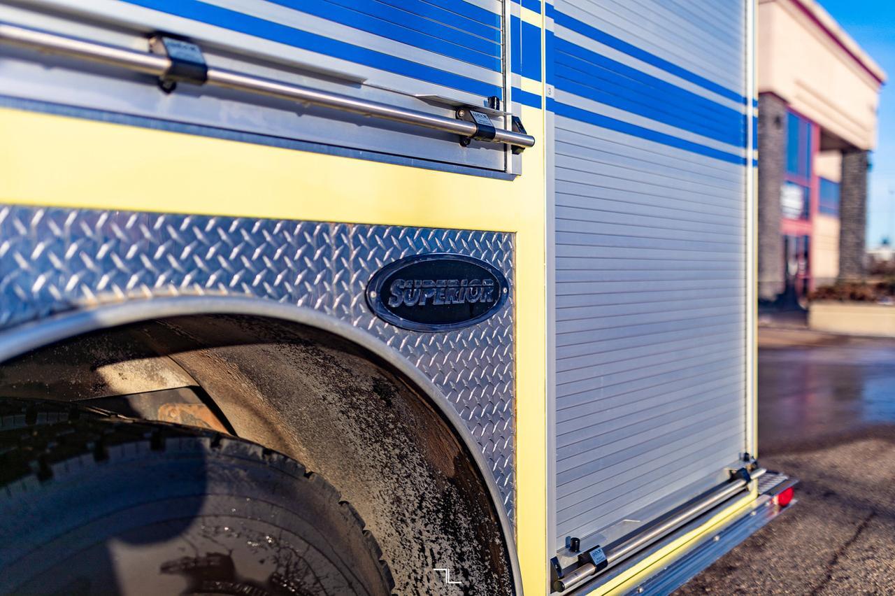 1997 International 4700 Crew Cab Fire Rescue Diesel Red Deer AB