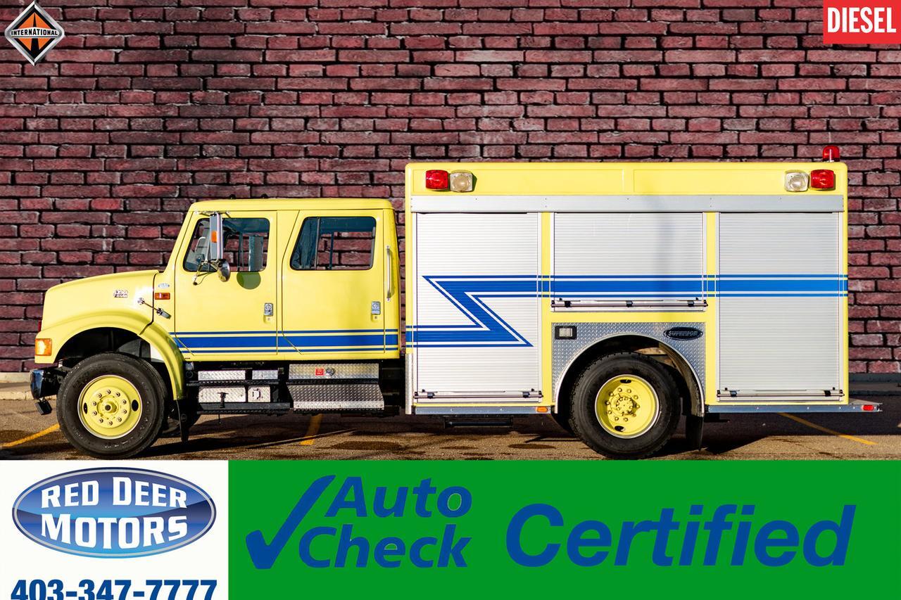 1997 International 4700 Crew Cab Fire Rescue Diesel