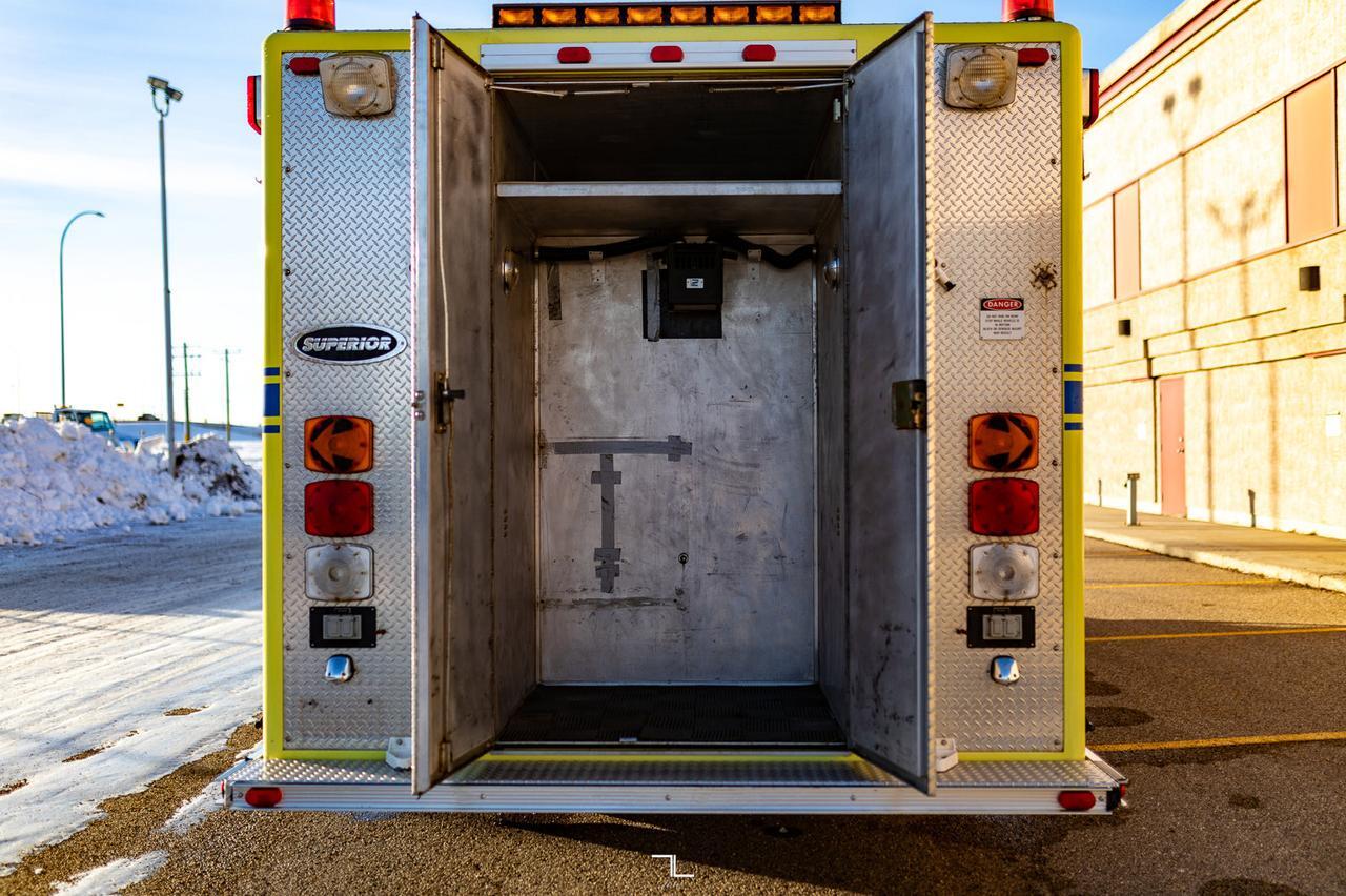 1997 International 4700 Crew Cab Fire Rescue Diesel Red Deer AB