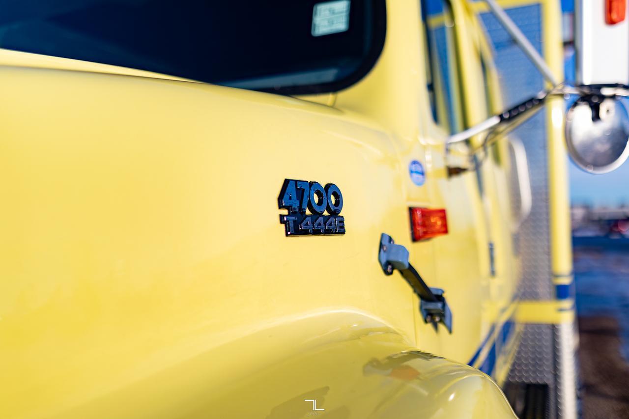 1997 International 4700 Crew Cab Fire Rescue Diesel Red Deer AB